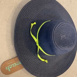 Flora Bella BEACH raffia packable hat.